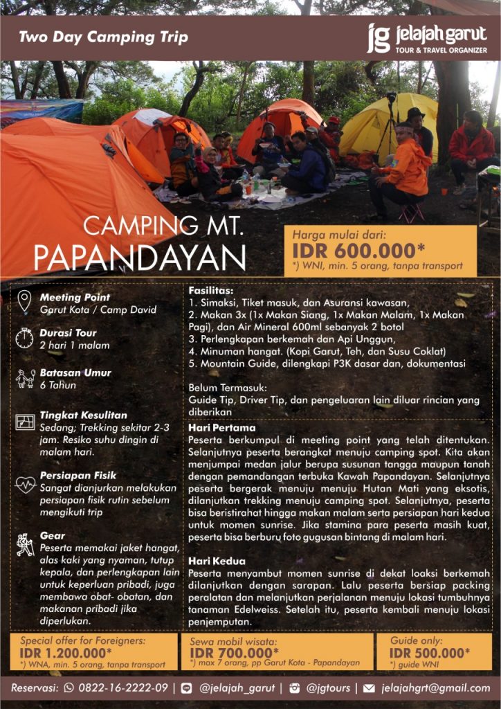 Paket Camping Papandayan